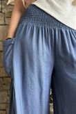 Basso Shirring Sailor Palazzo Pant Airforce